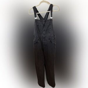 We The Free Charcoal Denim Overalls